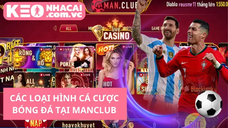 Các loại hình cá cược bóng đá tại Manclub