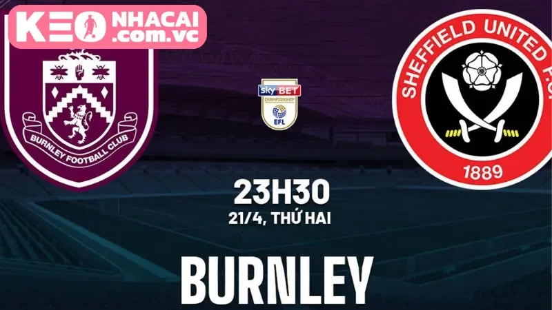 Cái nhìn chung về cuộc đối đầu giữa Burnley vs Sheffield United